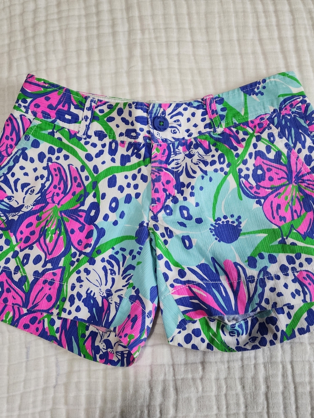 Lilly Pulitzer Animal Print Callahan Shorts Size 0